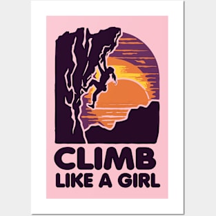 Climbing Lovers Posters and Art